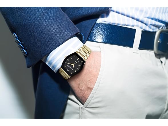 Geoffrey Beene Mens Watch Diamond Accent