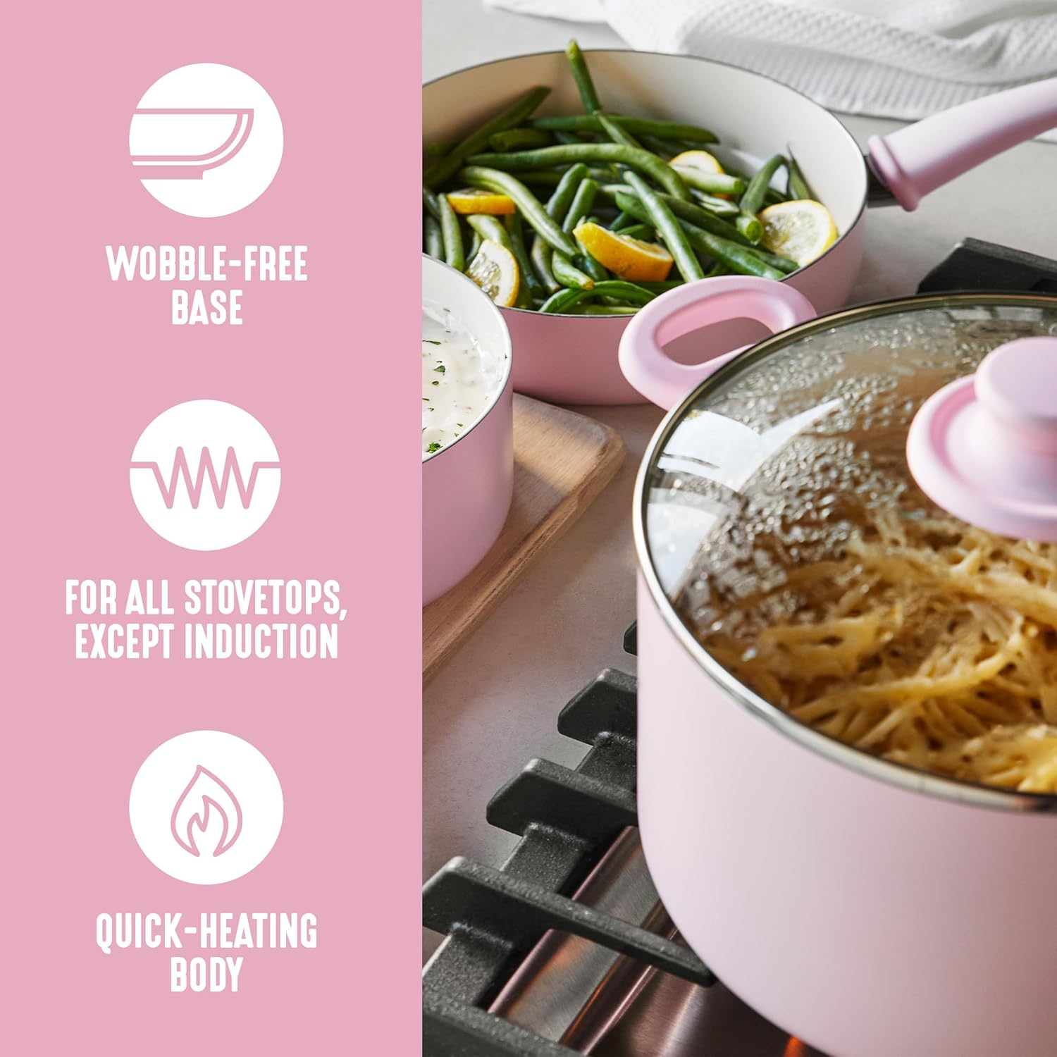 GreenLife Soft Grip 8 Piece Cookware Set - Gallery 5