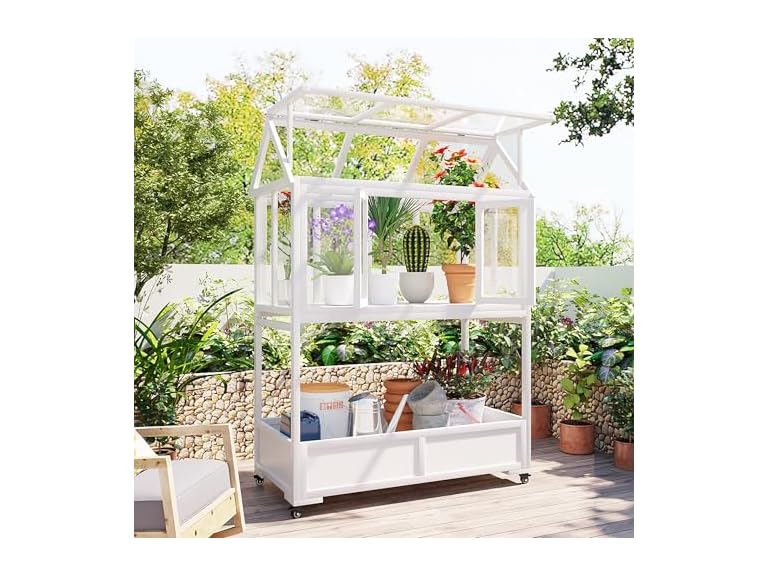 Merax N717P229037K Merax Wood Portable Cold Frame