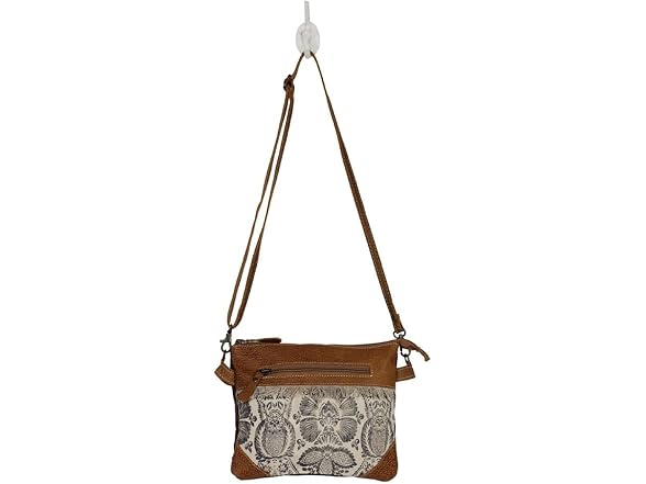 Myra Bag Nifty Small & Cross Body Bag Upcycled Canvas & Leather S
