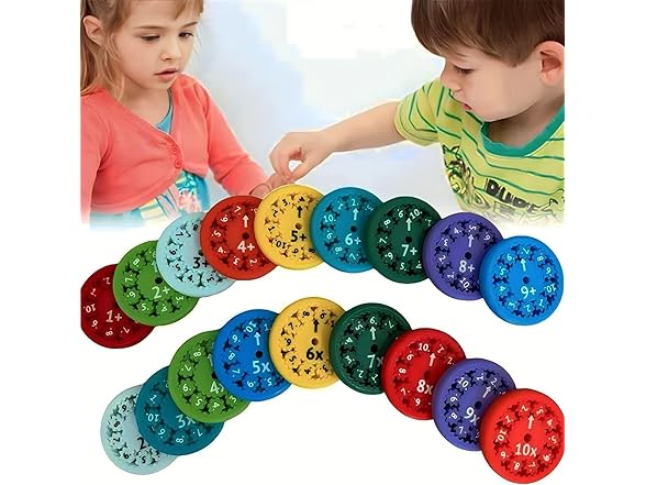 Generic Math Fact Fidget Spinner Set 18