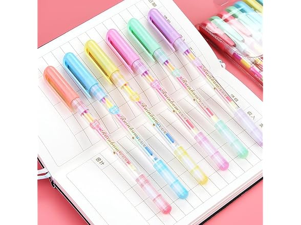 BIWONUI XIANNV Rainbow Pens Kawaii Color