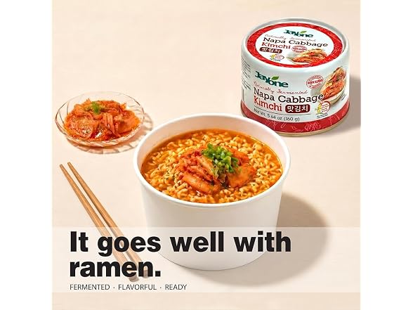 Jayone Korean Canned Kimchi, Napa Cabbage Kimchi
