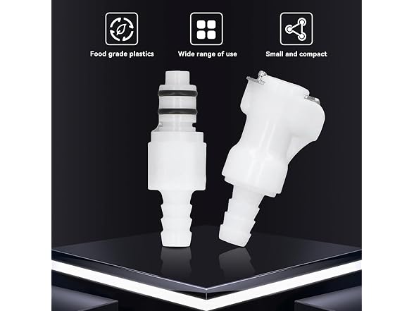 Hose Quick Connector, 5/16in Barb Plastic Tubing C