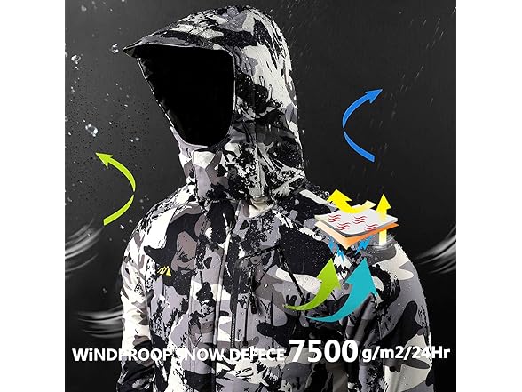 OHSNMAKSL Boy's Waterproof Ski Jacket
