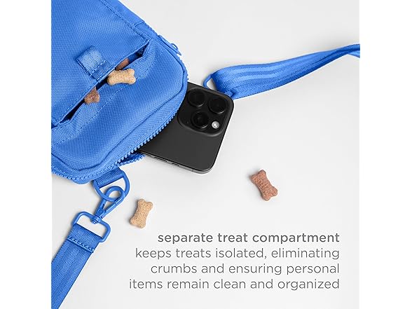 Ubbi Dog Treat Pouch, Blue