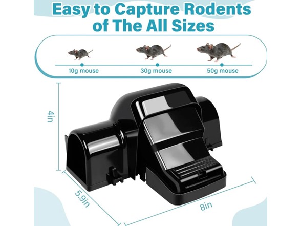 Hakol 2-Pack Heavy-Duty Rat & Chipmunk Traps