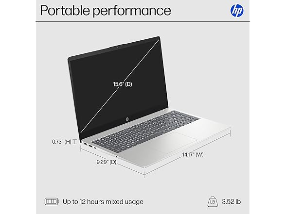 HP 15.6" Touch AMD Ryzen 5 7520U Laptop