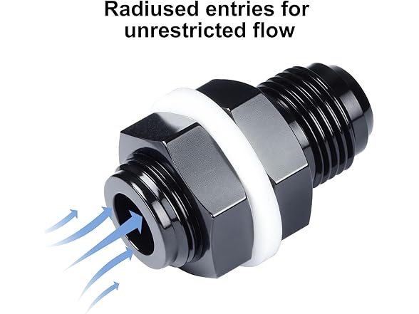 VehiMata 8AN Fuel Cell Bulkhead Fitting