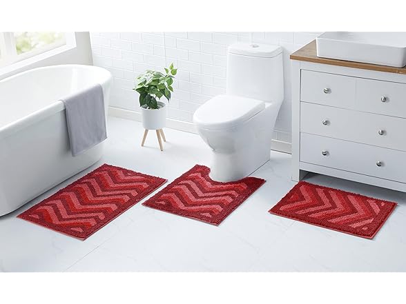 Hearth & Harbor, 3 Piece Bathroom Rug