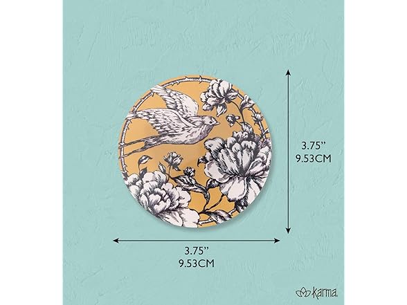 Karma, Acrylic Round Coaster Set of 4 