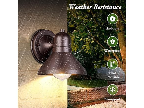 Brightever Outdoor Barn Wall Light Fixtures, 2-Pack