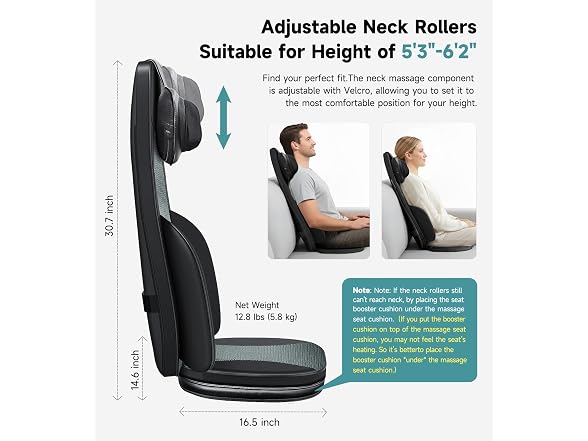 Back Massager for Chair with Heat