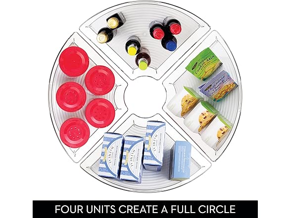 iDesign Lazy Susan 1/4 Wedge Organizer Bin