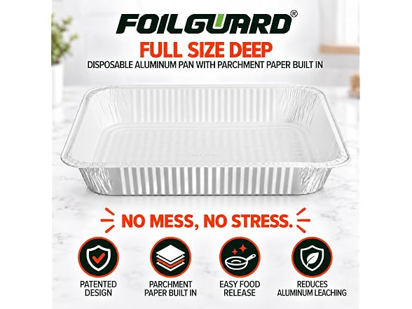 FoilGuard Full Size Deep Aluminum Pans