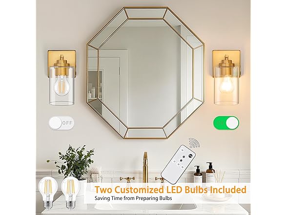 Yochoice Rechargeable LED Wall Light Fixtures Dimmable