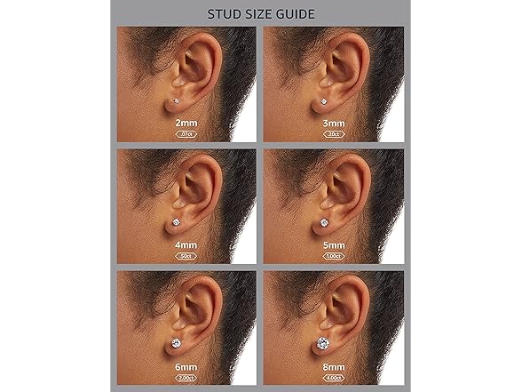 Amazon Essentials 5mm Sterling Silver Earrings