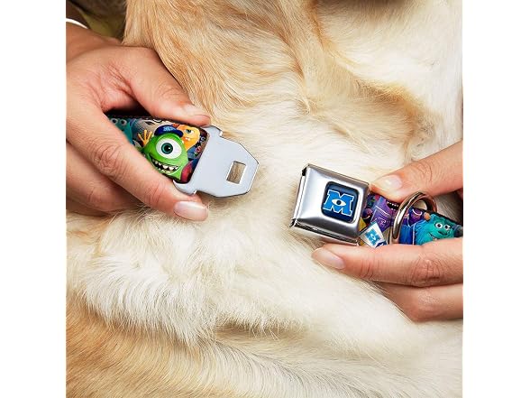 Buckle-Down Dog Collar Seatbelt Buckle Monsters Univerisity