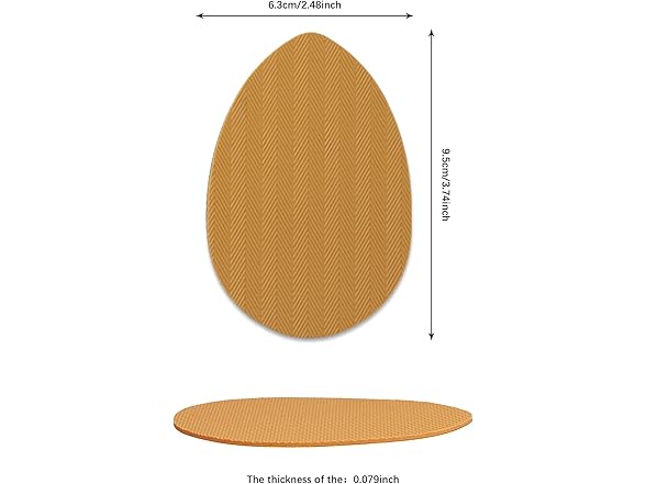 Makryn Herringbone Non-Slip Shoes Pads (Yellow,3 Pairs)