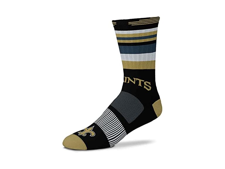 SAINTS Black Rave Crew Sock (L)