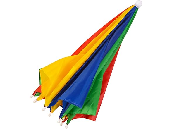 Umbrella Fishing Hat Rainbow Colors