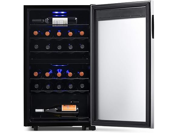 Newair Dual Zone Wine Fridge - 28 Bottles