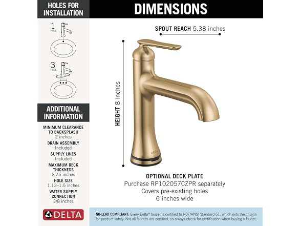 DELTA Bonacci Touchless Bathroom Faucet