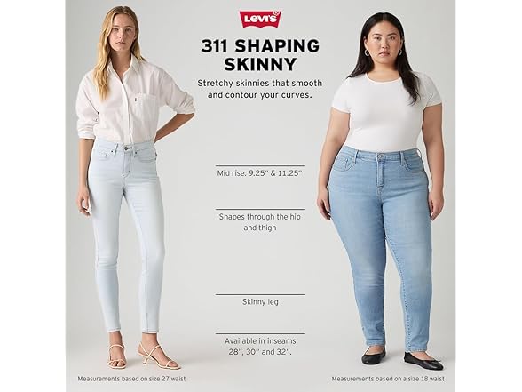 Levis Womens 311 Shaping Skinny Jeans