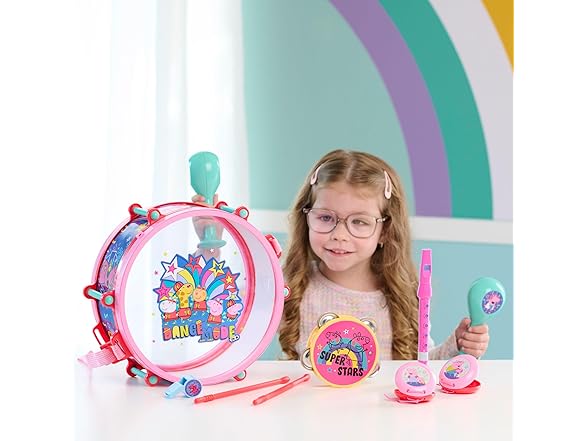 Peppa Pig Party Drum Set, 10-Pieces