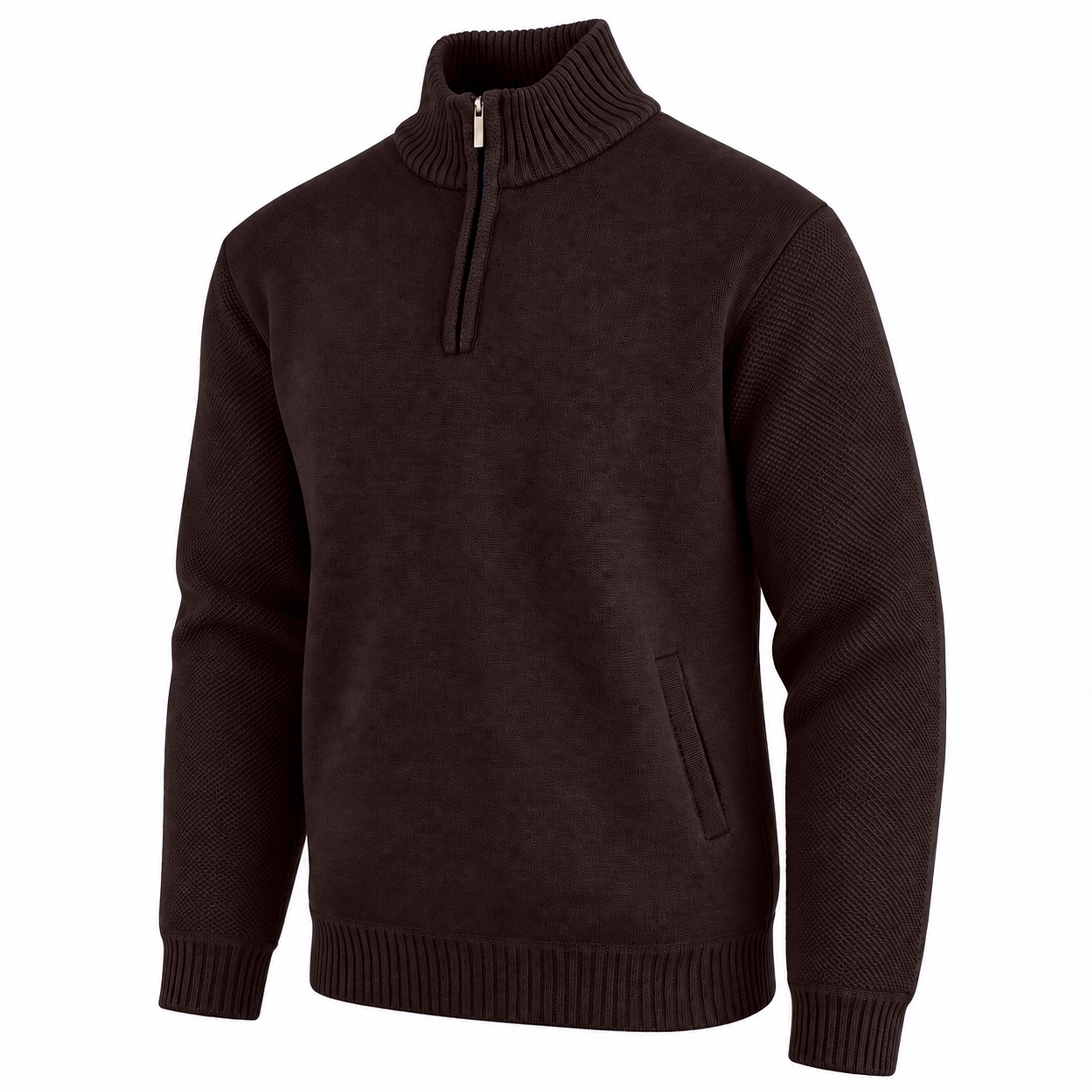 3Pk Mens Fleece Quarter Zip Sweaters - Gallery 29