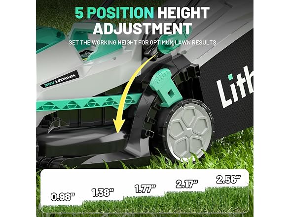 Litheli 13.1inch Electric Lawn Mower