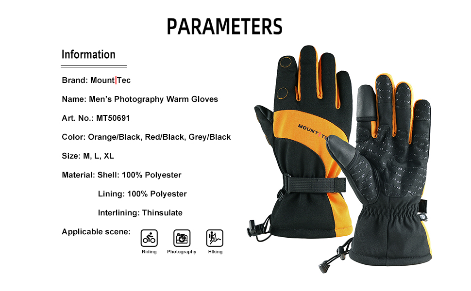 Mount Tec Windproof Photography Gloves - Gallery 17