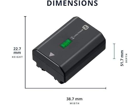 Sony NPFZ100 Z-Series Rechargeable Battery Pack for Cameras