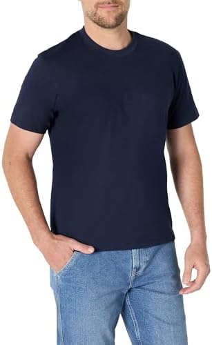 Amazon Essentials Men's Relaxed Fit T-Shirt, Navy, Small