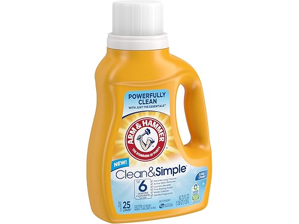 Arm & Hammer Clean & Simple, 25 Loads Li