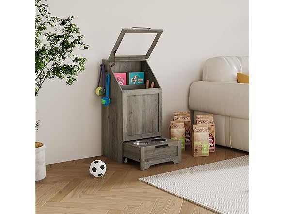 MOVECOM Top Opening Dog Feeding Station