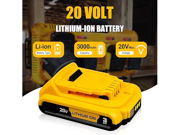 Simple Plus+ 3Ah 20V 2pk Replacement Battery for Dewalt