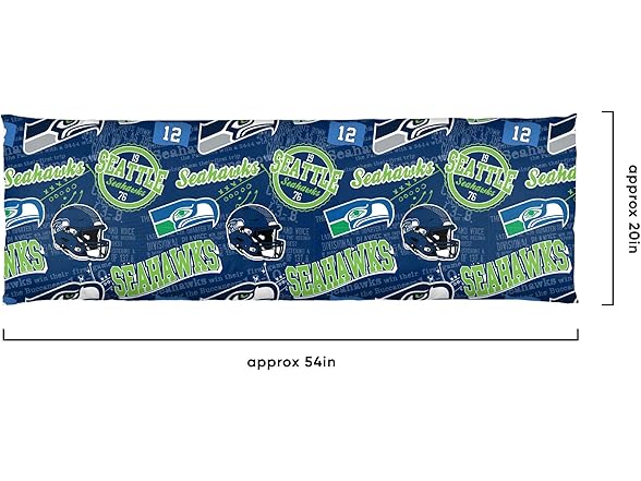 SEATTLE SEAHAWKS Plush Body Pillow