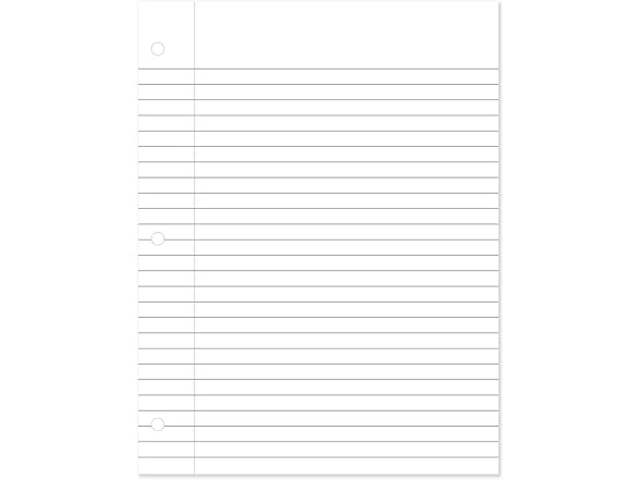 Mead Loose Leaf Paper, Wide Ruled, 200 Sheet