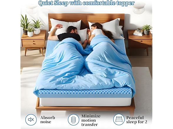 Zyerch 2 Inch Full Size Mattress Topper Memory Foam