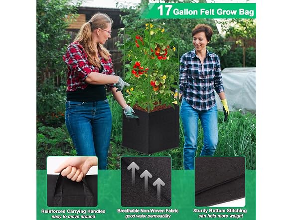 WLLEYAY 3 Pack Square Tomato Cages