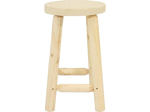 Sunnydaze 24" Fir Wood Backless Stool