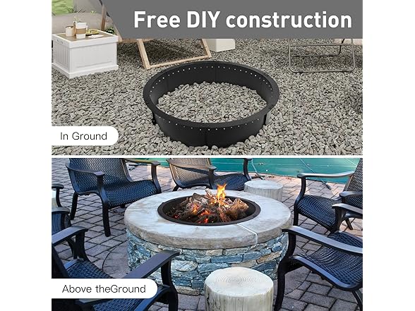 Outafurnia 40 inch Fire Pit Ring