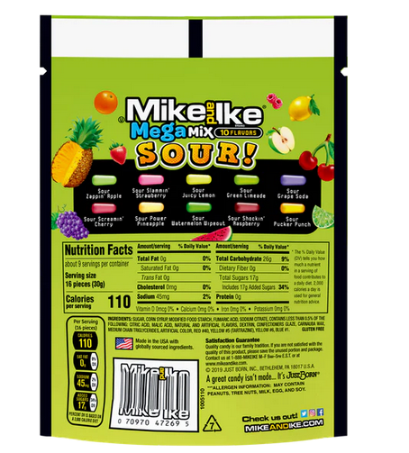 Mike and Ike Mega Mix Sour Candy - Gallery 5