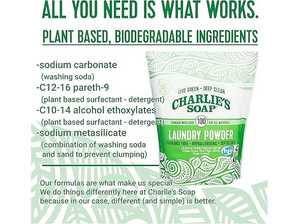 Charlie's Soap - Fragrance Free Laundry