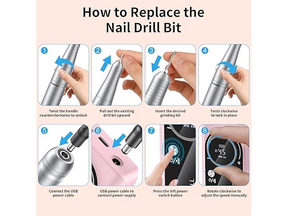 Wiyuam Electric Nail Drill Machine