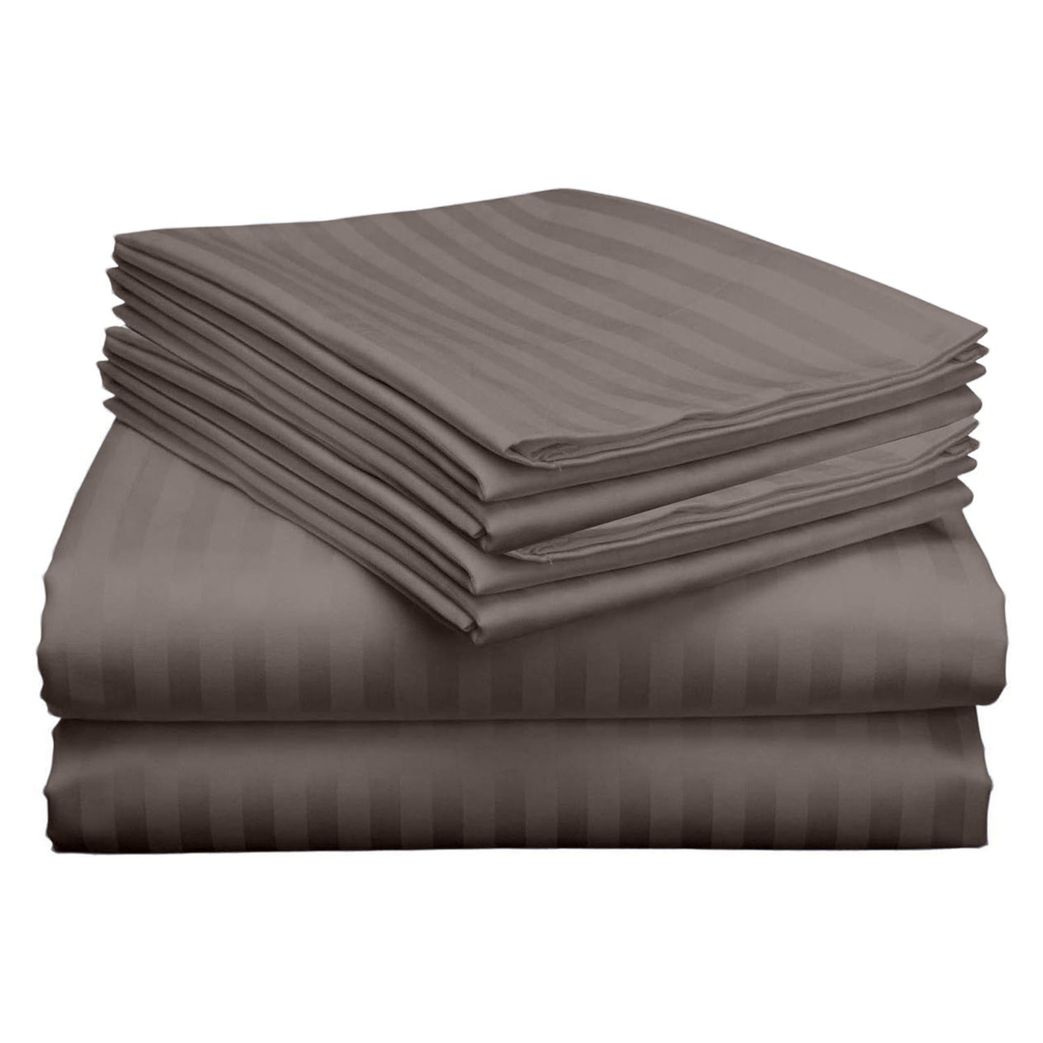 4-Piece Dobby Stripe Bed Sheet Set - Gallery 30