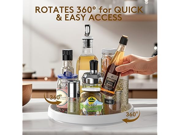 P PRETIRENO Lazy Susan Turntable Organization