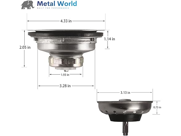 Metal World Metal Kitchen Strainer