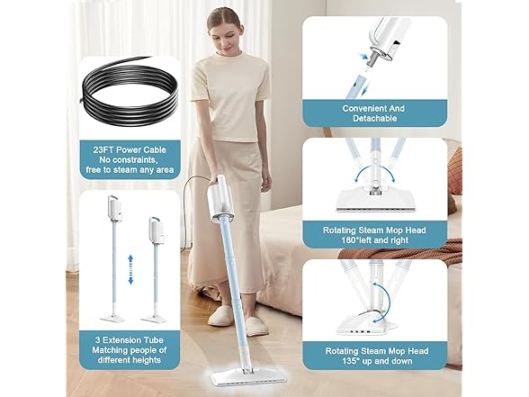 ACHTFACH Steam Cleaner for Home